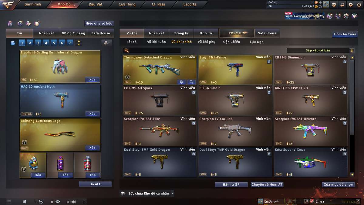 shop acc cf uy tin gia re